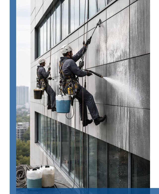 Профессиональная мойка вентилируемых фасадов в Лесосибирске