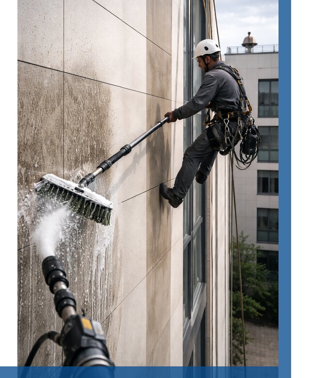 Мойка фасада из керамогранита в Лесосибирске от 312 р. | ВЫСОТНИК-Лсс