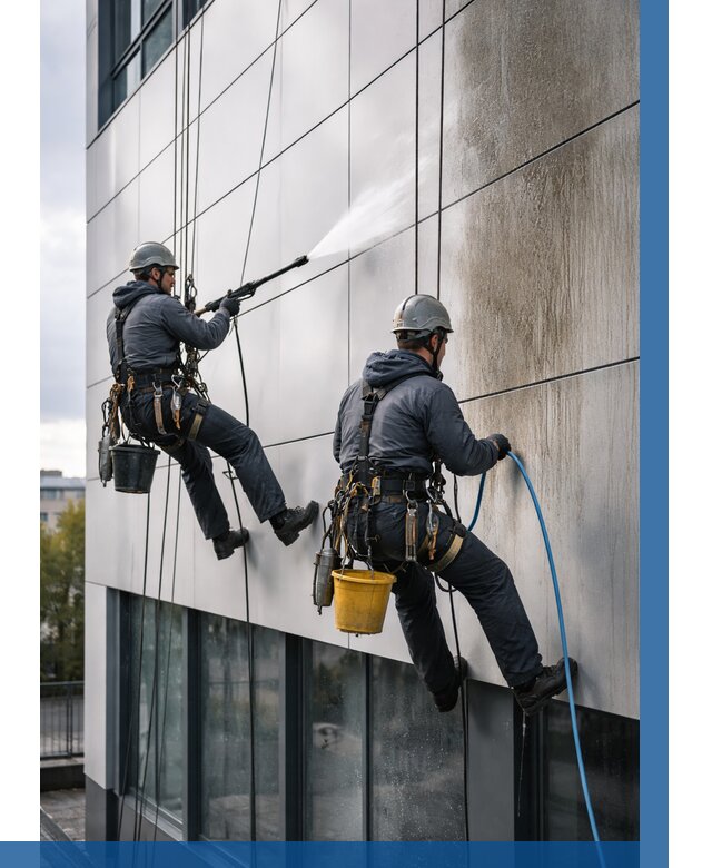 Мойка фасада из композита в Лесосибирске по цене от 312 р. | ВЫСОТНИК-Лсс