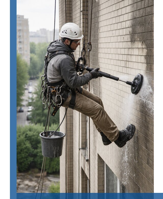 Очистка фасада от копоти в Лесосибирске профессионально и безопасно