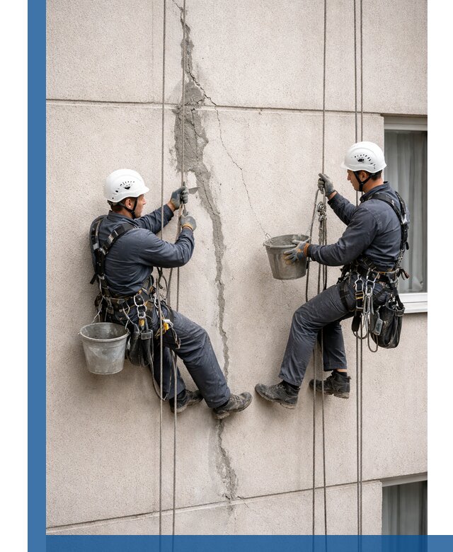 Заделка трещин на фасаде в Лесосибирске с гарантийным ремонтом