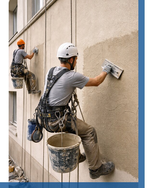 Декоративная штукатурка фасада в Лесосибирске от 1250 р. | ВЫСОТНИК-Лсс