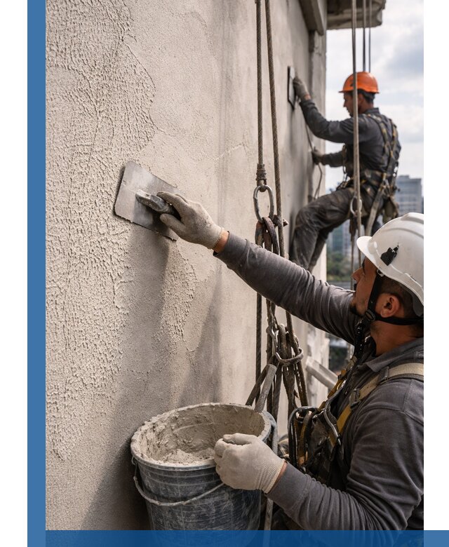 Декоративная штукатурка фасада с утеплением и защитой в Лесосибирске