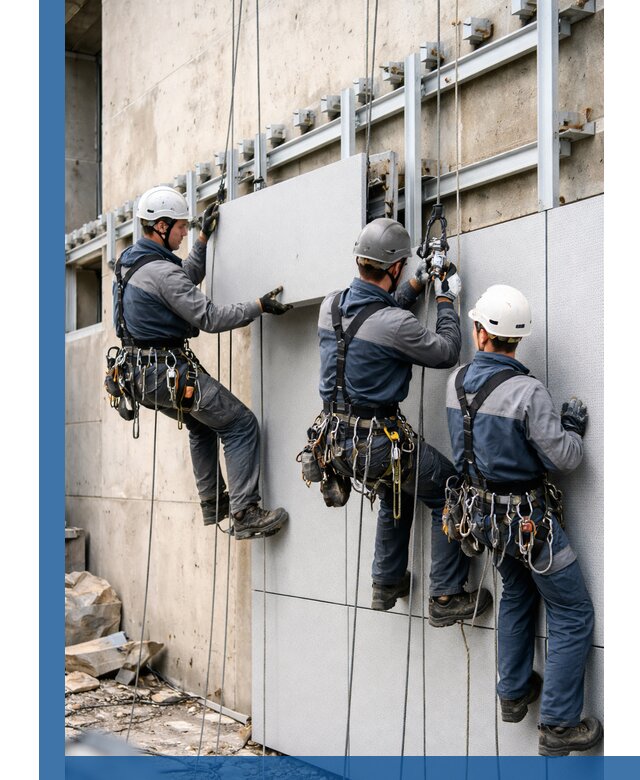 Монтаж вентилируемого фасада в Лесосибирске под ключ с гарантией качества