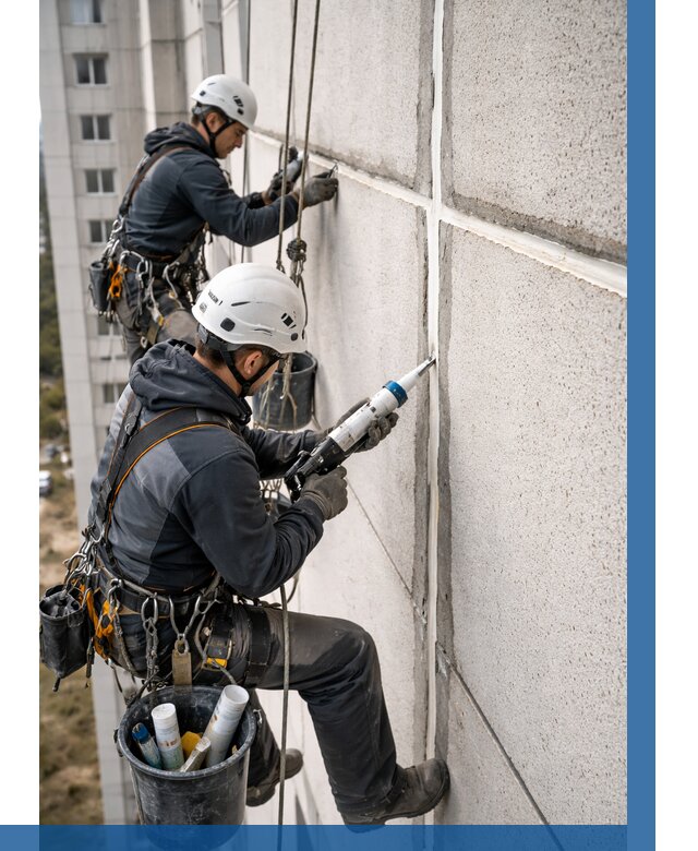 Герметизация межпанельных швов в Лесосибирске от 729 р. | ВЫСОТНИК-Лсс