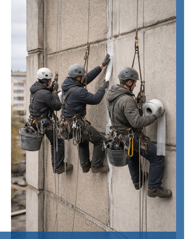 Ремонт межпанельных швов в Лесосибирске от 781 р. | ВЫСОТНИК-Лсс