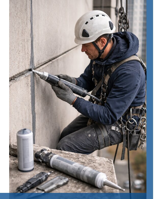 Вторичная герметизация швов в Лесосибирске от 469 р. | ВЫСОТНИК-Лсс