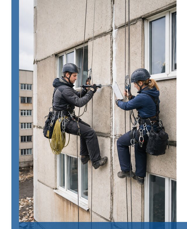 Герметизация межпанельных швов тёплым швом в Лесосибирске