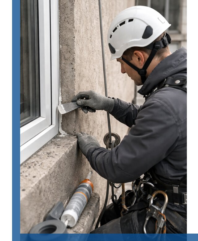 Герметизация монтажных швов окон в Лесосибирске с гарантией качества