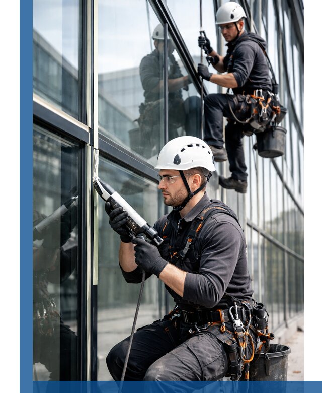 Герметизация витражных швов в Лесосибирске для зданий и фасадов