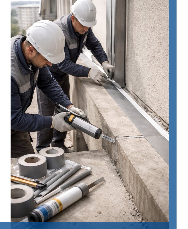 Герметизация примыкания балкона в Лесосибирске от 4687 р. | ВЫСОТНИК-Лсс