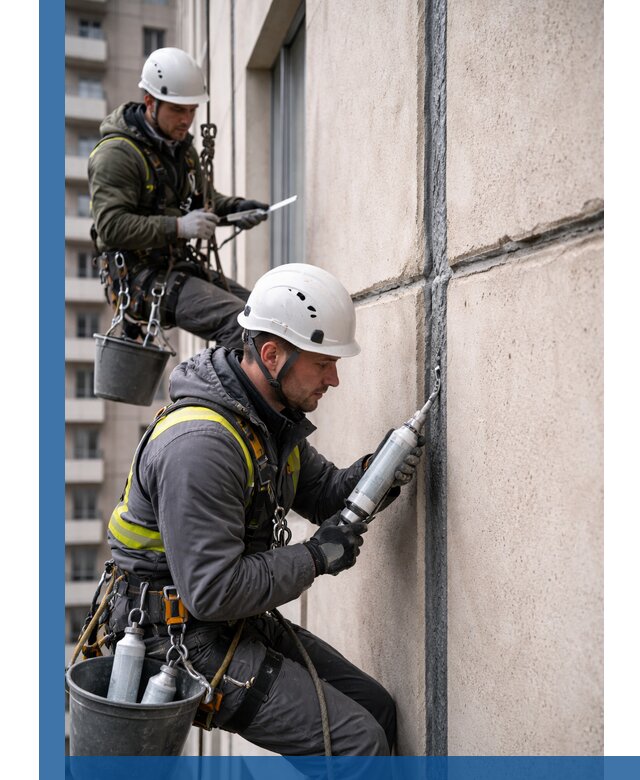 Герметизация деформационных швов фасада в Лесосибирске качественно