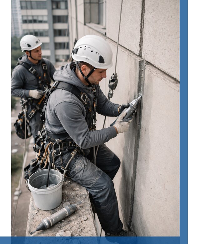 Ремонт деформационных швов здания в Лесосибирске от 1042 р. | ВЫСОТНИК-Лсс