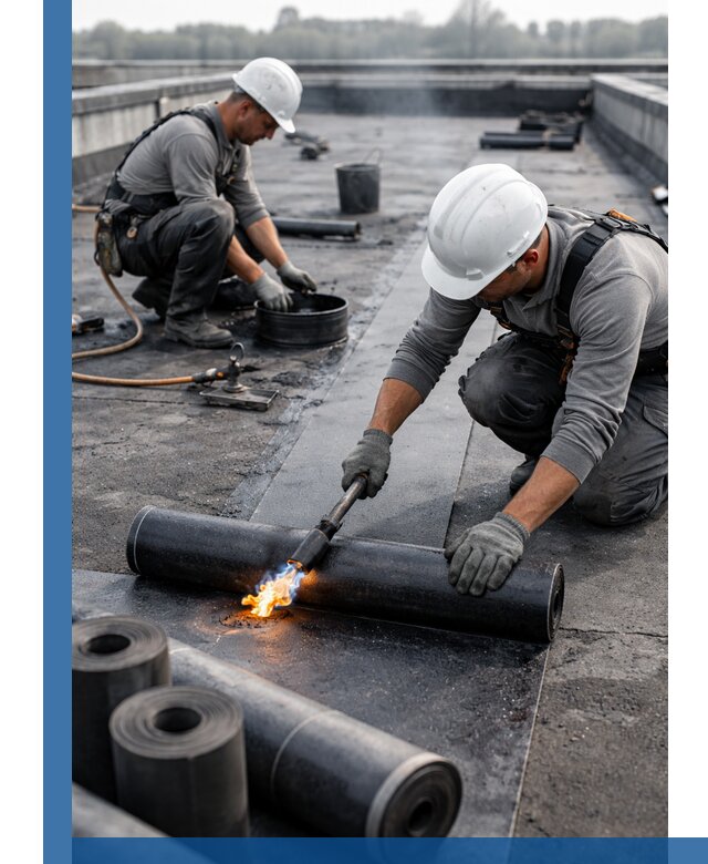 Ремонт рулонной кровли в Лесосибирске герметизация и восстановление