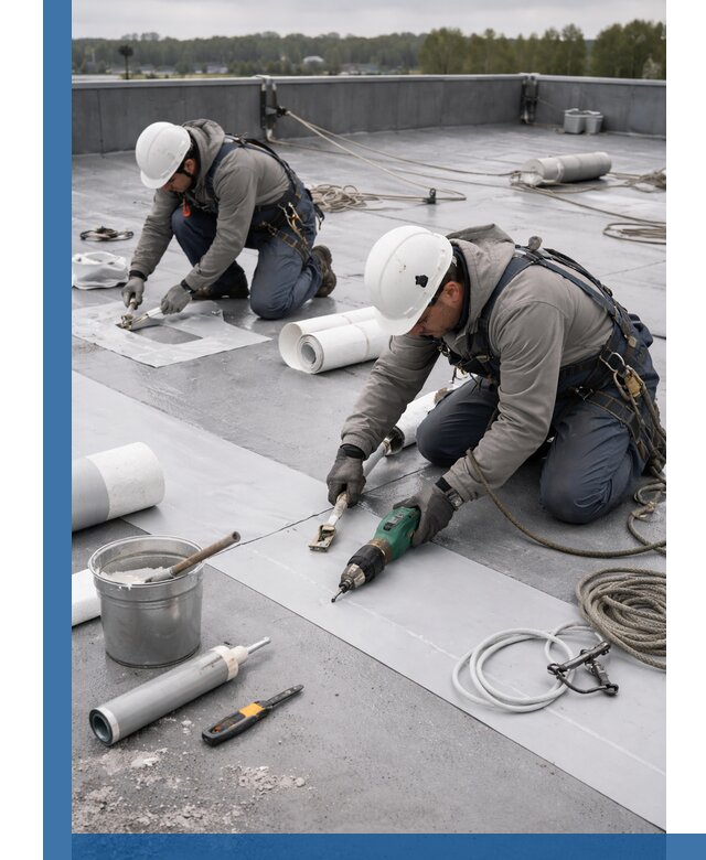 Ремонт мембранной кровли в Лесосибирске качественно и с гарантией