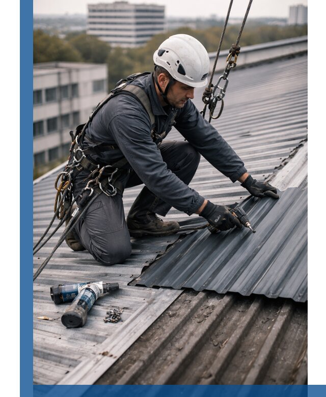 Ремонт профнастила на кровле в Лесосибирске, работы под ключ