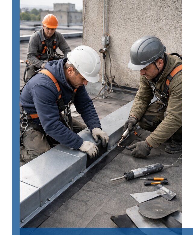 Ремонт кровельных примыканий в Лесосибирске профессионально