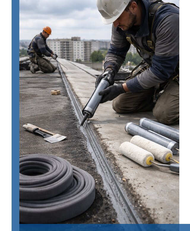 Герметизация швов кровли в Лесосибирске с гарантией герметичности