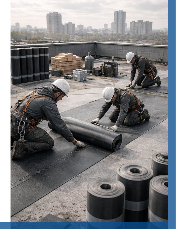 Монтаж мягкой кровли под ключ в Лесосибирске от 469 р. | ВЫСОТНИК-Лсс