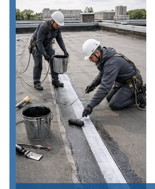 Гидроизоляция кровли мастикой в Лесосибирске надежная защита