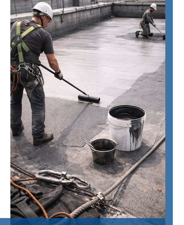 Гидроизоляция кровли жидкой резиной в Лесосибирске от 521 р. | ВЫСОТНИК-Лсс