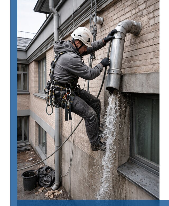 Профессиональная прочистка водосточных труб в Лесосибирске с гарантией