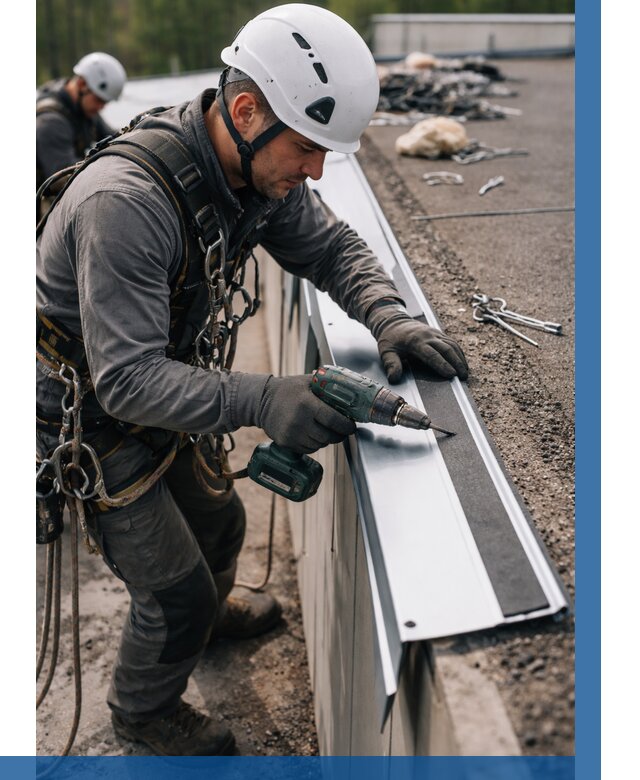 Монтаж капельника на кровле в Лесосибирске от 312 р. | ВЫСОТНИК-Лсс