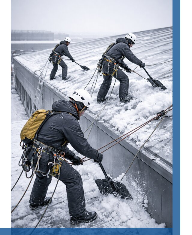 Очистка навесов от снега в Лесосибирске от 4687 р. | ВЫСОТНИК-Лсс