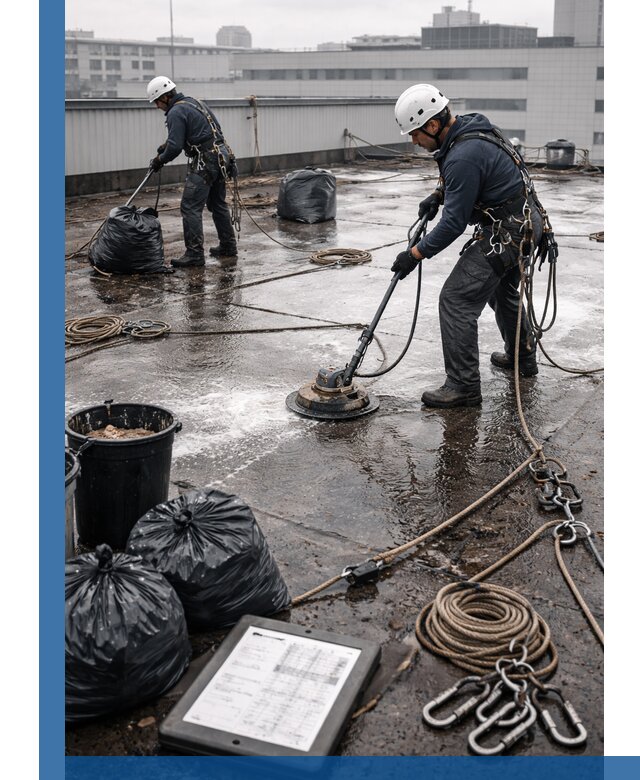 Плановая очистка кровли по графику в Лесосибирске для безопасности