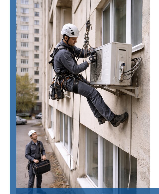 Демонтаж внешнего блока кондиционера в Лесосибирске профессионально