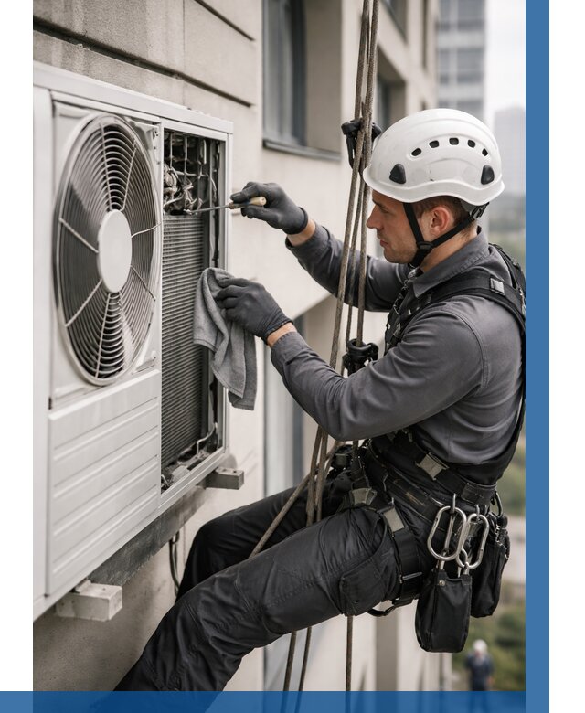 Обслуживание внешнего блока кондиционера в Лесосибирске от 2812 р.ВЫСОТНИК-Лсс