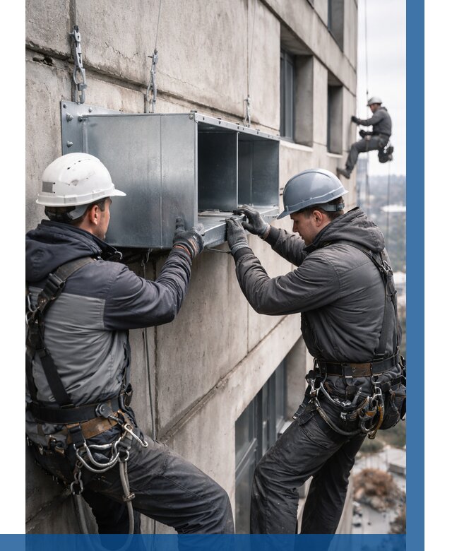 Монтаж вентиляционных коробов в Лесосибирске от 3125 р. | ВЫСОТНИК-Лсс