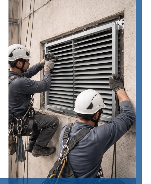 Монтаж вентиляционных решеток в Лесосибирске от 4687 р. | ВЫСОТНИК-Лсс