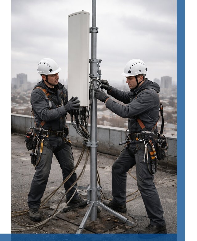 Монтаж антенн связи на крыше в Лесосибирске от 8853 р. | ВЫСОТНИК-Лсс