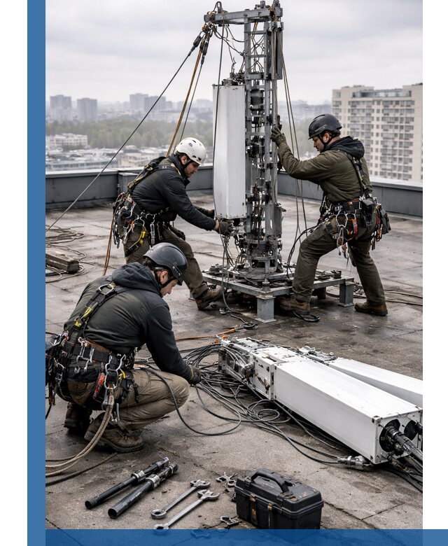 Демонтаж антенн на крыше зданий в Лесосибирске с гарантией