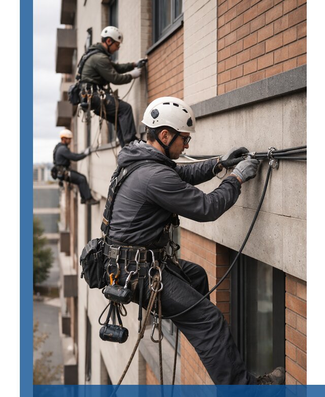 Крепление кабеля на фасаде монтаж и крепеж в Лесосибирске