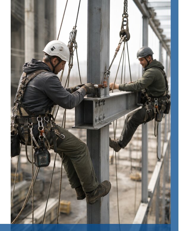 Монтаж металлоконструкций на высоте в Лесосибирске от 3645 р. | ВЫСОТНИК-Лсс
