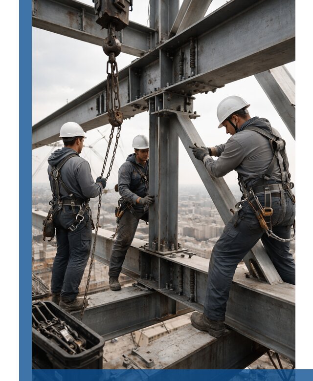 Профессиональный монтаж металлоконструкций на высоте в Лесосибирске