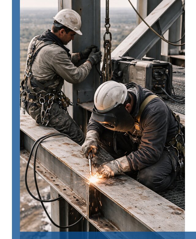 Высотные сварочные работы в Лесосибирске для промышленных объектов