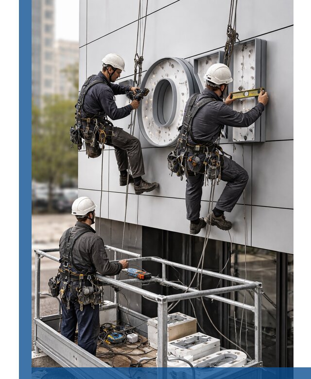 Профессиональный монтаж световых букв в Лесосибирске под ключ