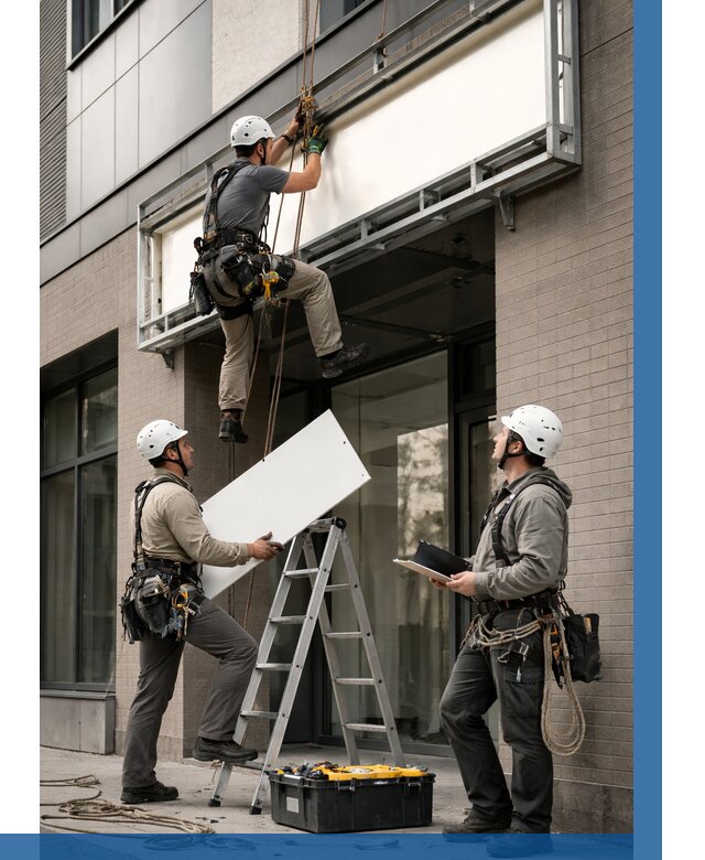 Монтаж светового короба в Лесосибирске от 6770 р. | ВЫСОТНИК-Лсс