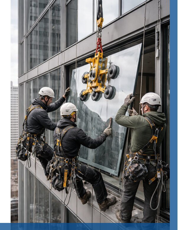 Фасадное остекление зданий под ключ в Лесосибирске от 10415 р. | ВЫСОТНИК-Лсс