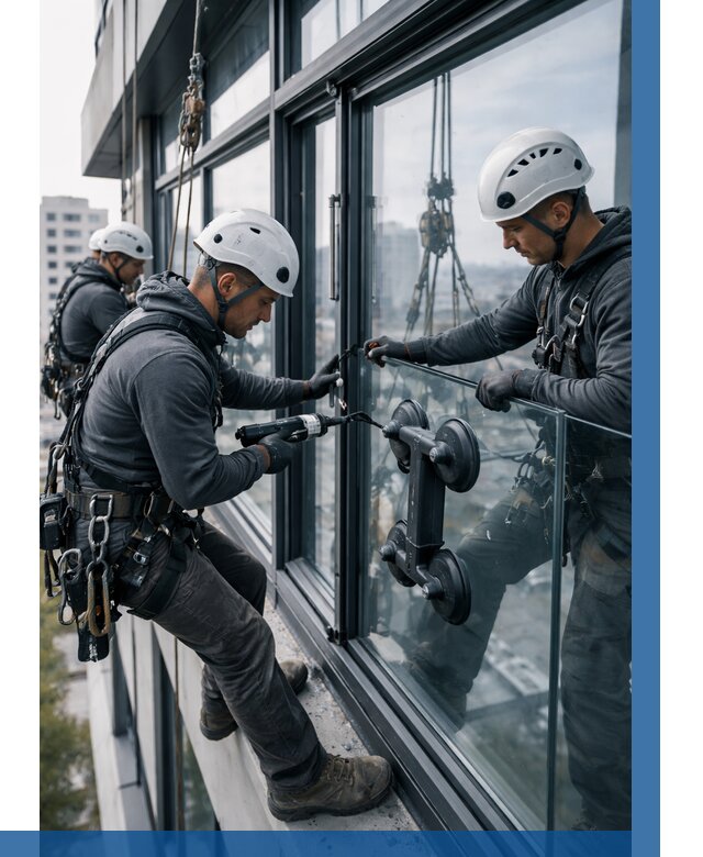 Витражное остекление зданий в Лесосибирске от 3645 р. | ВЫСОТНИК-Лсс