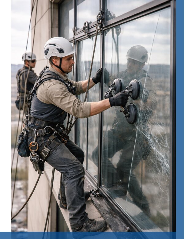 Замена стекла в витраже в Лесосибирске под ключ от 8853 р. | ВЫСОТНИК-Лсс