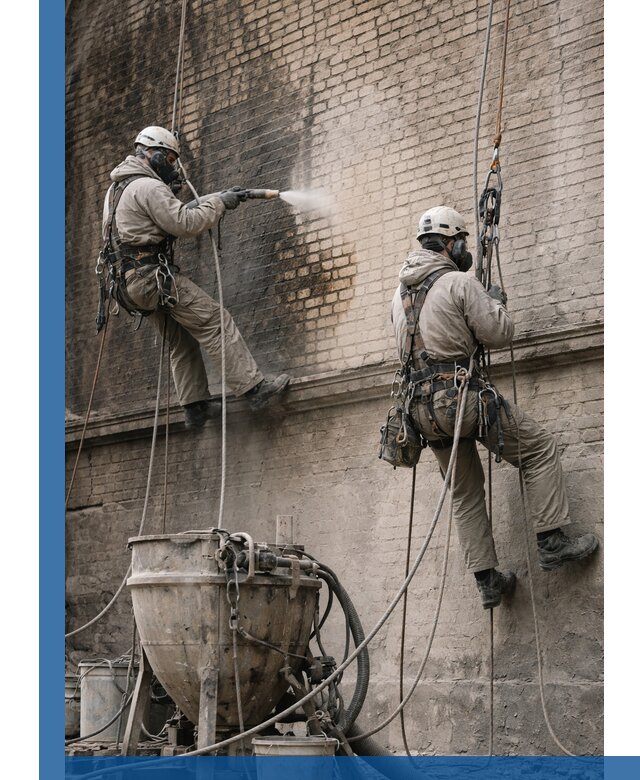 Пескоструйная очистка фасадов в Лесосибирске профессионально