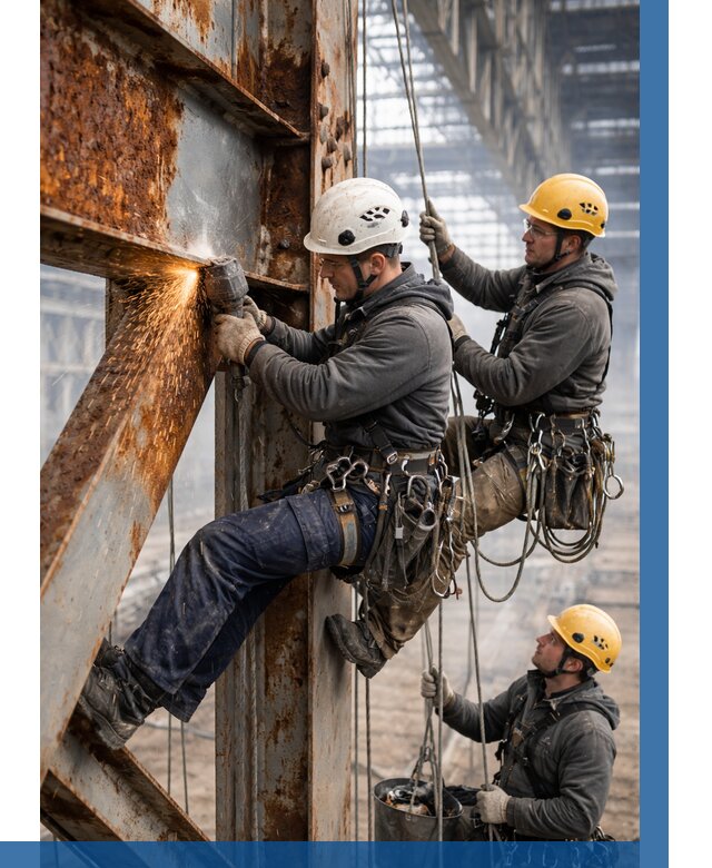 Зачистка металла от ржавчины в Лесосибирске от 365 р. | ВЫСОТНИК-Лсс