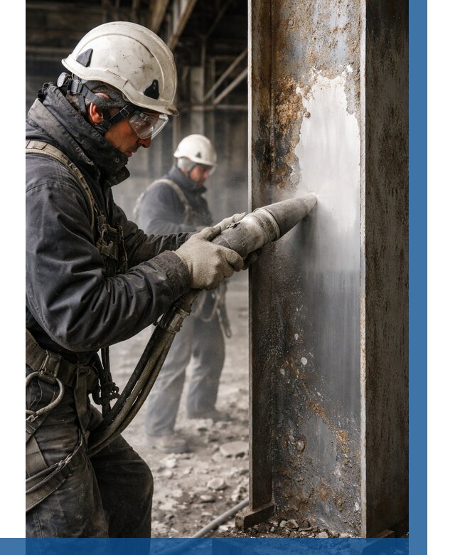 Удаление старой краски с металла в Лесосибирске от 469 р. | ВЫСОТНИК-Лсс