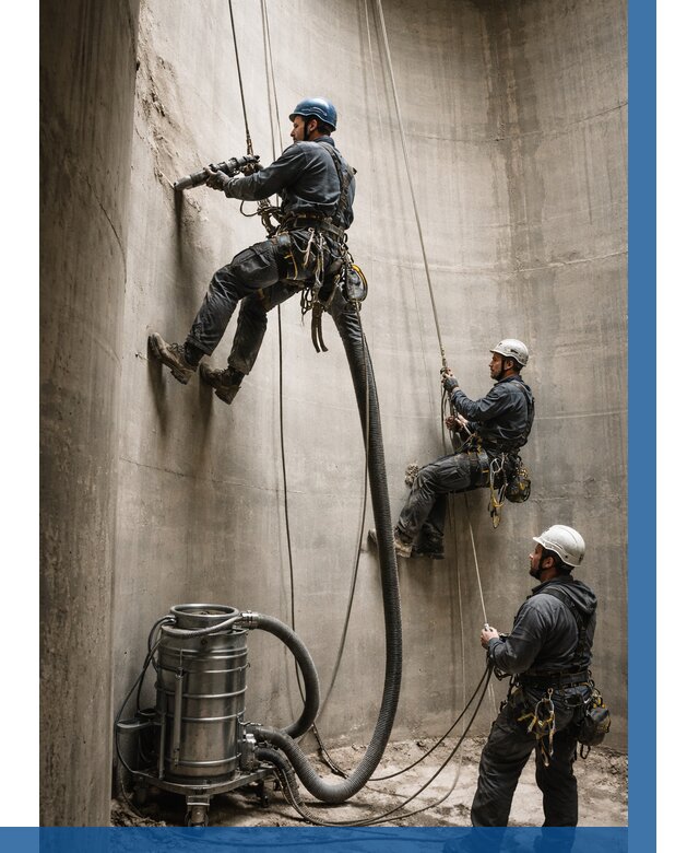 Зачистка силосов в Лесосибирске от 4687 р. Договор и смета ВЫСОТНИК-Лсс