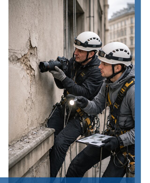 Фотофиксация дефектов фасада в Лесосибирске от 4687 р. | ВЫСОТНИК-Лсс