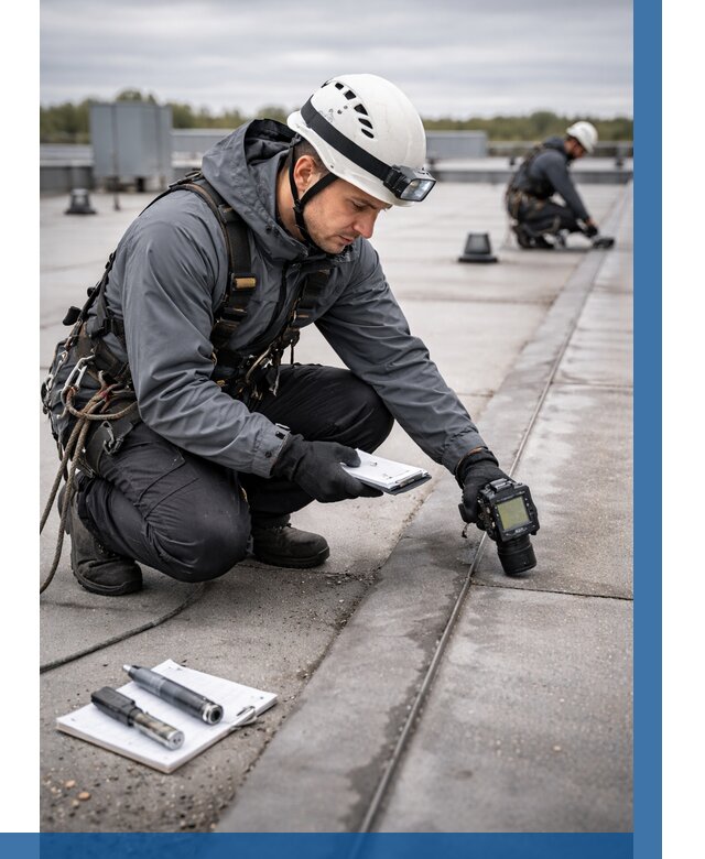 Обследование кровли на протечки в Лесосибирске от 4687 р. | ВЫСОТНИК-Лсс